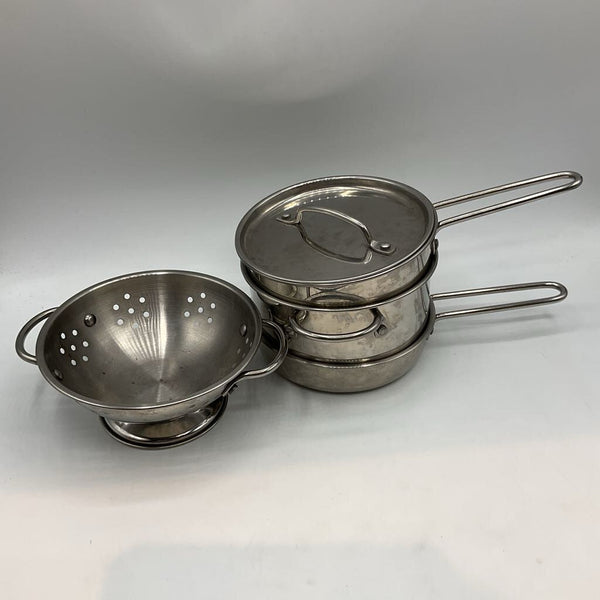 Melissa & Doug Let's Play House! Stainless Steel Pots & Pans Play Set
