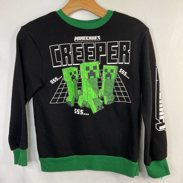 Size 8-10: Minecraft Black/Green Creeper Sweatshirt