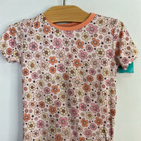 Size 3: In my Jammers Pink/Orange/Yellow Floral Bamboo 2pc PJs