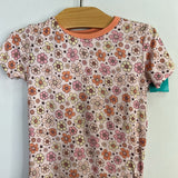 Size 3: In my Jammers Pink/Orange/Yellow Floral Bamboo 2pc PJs