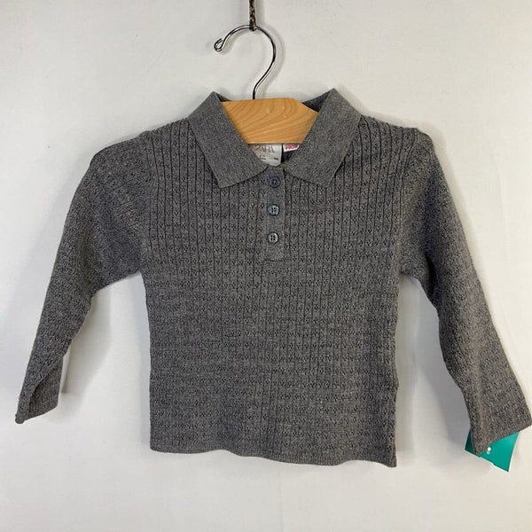 Size 18m: Zara Gray Eyelet Sweater Polo