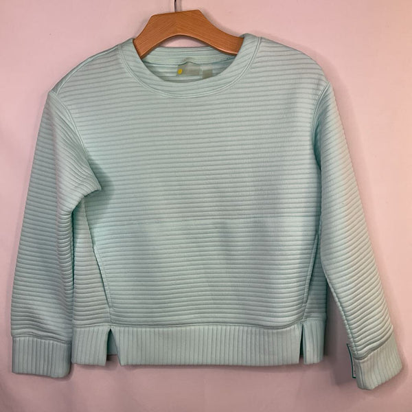 Size 10-12: Zella Blue Ribbed Athletic Sweatshirt