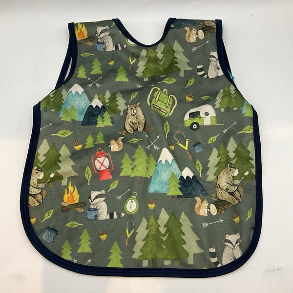 Size OS: Baprons Green Camp Print Smock
