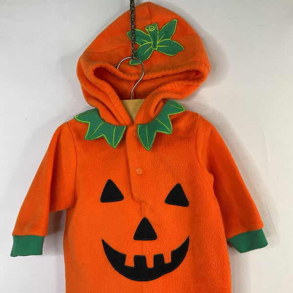 Size 6-9m: Jack O Lantern Hooded Costume Romper