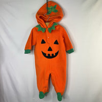 Size 6-9m: Jack O Lantern Hooded Costume Romper