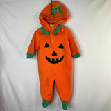 Size 6-9m: Jack O Lantern Hooded Costume Romper