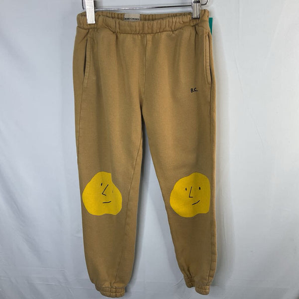 Size 6-7: Bobo Choses Brown/Yellow Faces Joggers