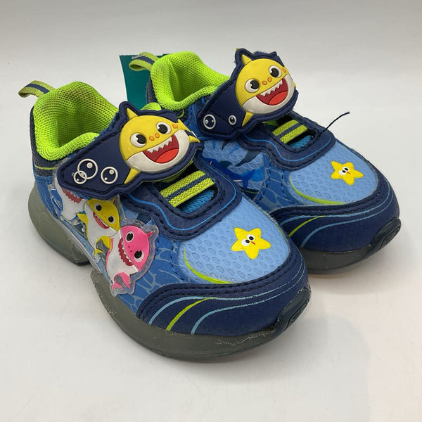 Size 5: Blue Baby Shark Light-Up Sneakers