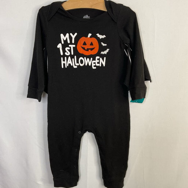 Size 18m: Black 'My First Halloween' Bat Romper