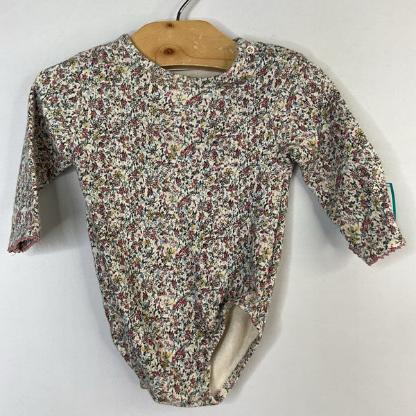 Size 1-3m: Zara White/Colorful Floral Print Onesie