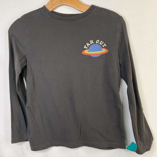 Size 8 (130): Hanna Andersson Black/Colorful Far Out Long Sleeve Shirt