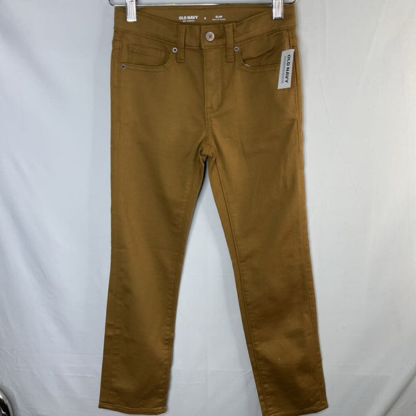 Size 8: Old Navy Brown Adjustable Waist Pants NEW w/ Tags