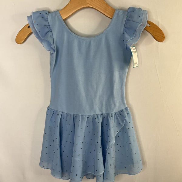 Size 8-10: Arshiner Blue Tulle Skirt Leotard