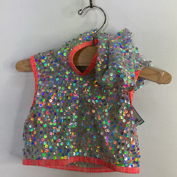Size 3-4: Curtain CallsSheer Sequin Hooded Dance Vest
