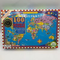 eeBoo 100pc Giant World Map Puzzle