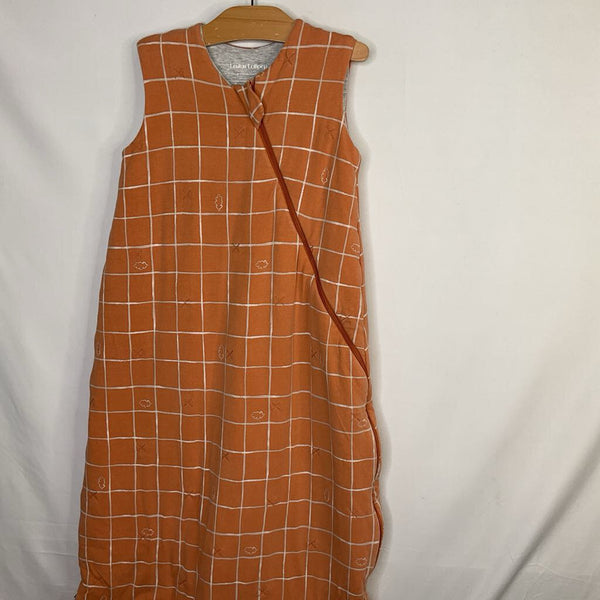 Size 18-36m: Loulou Lollipop Orange/White Grid Tencel Sleepsack