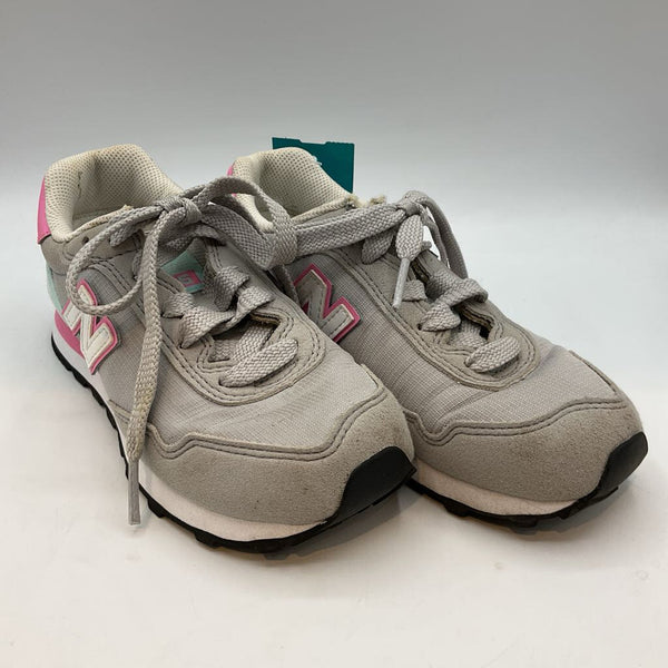 Size 13: New Balance Gray/Blue/Pink Lace-Up Sneakers