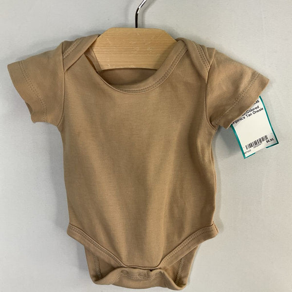 Size NB: Colored Organics Tan Onesie
