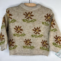 Size 18-24m: Zara Brown/Green Floral Sweater