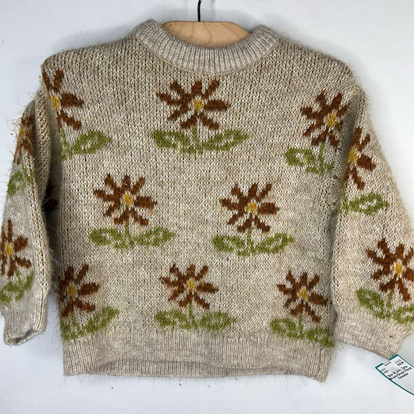 Size 18-24m: Zara Brown/Green Floral Sweater