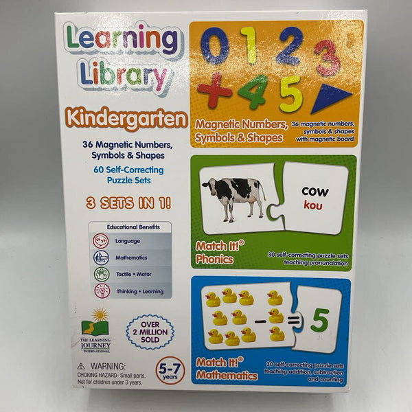The Learning Journey 3 Sets in 1 Let's Get Ready! Kindergarten Learning Library