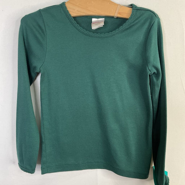Size 4 (100): Hanna Andersson Green Long Sleeve Shirt