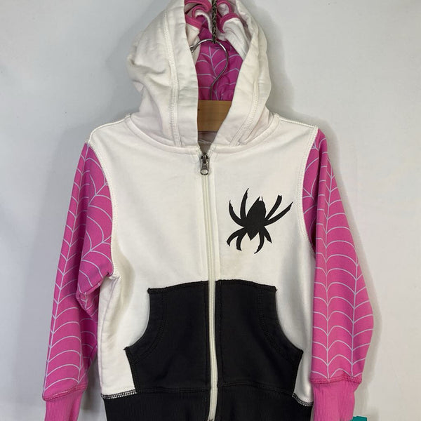 Size 4 (100): Hanna Andersson Pink/White Marvel Ghost-Spider French Terry Hoodie