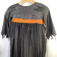 Size 7-8: Pottery Barn Black/Orange Sparkle Witch Costume Dress