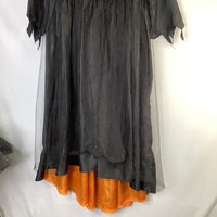 Size 7-8: Pottery Barn Black/Orange Sparkle Witch Costume Dress