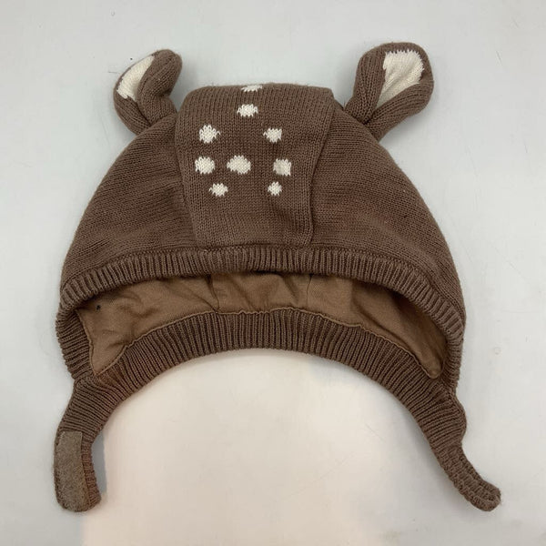 Size 3-6m: Janie and Jack Brown/White Deer Hat