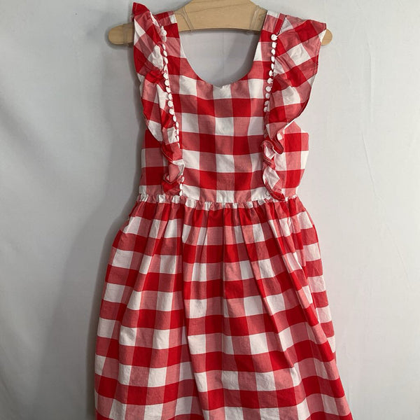 Size 5: Max Studios Red/White Gingham Sun Dress