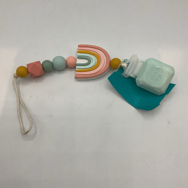 Rainbow Silicone Pacifier Clip