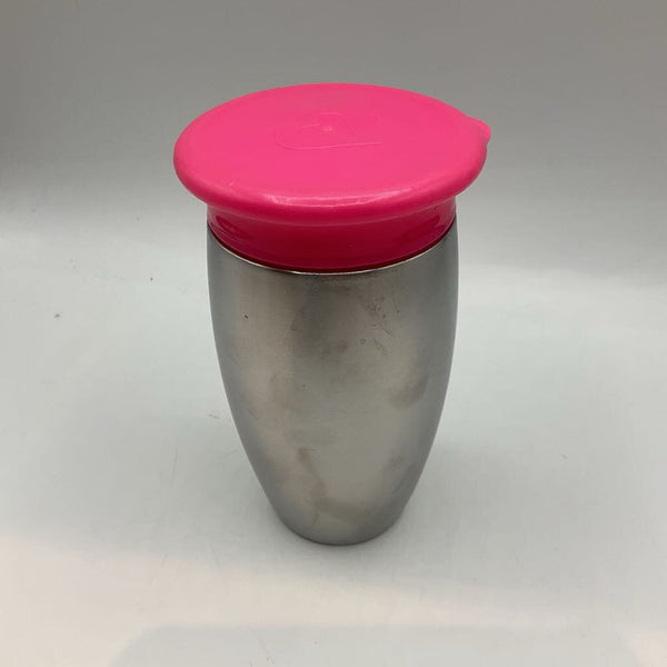 Munchkin Miracle 360 Pink/Stainless Steel 10oz Sippy Cup