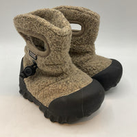 Size 5: Bogs Brown/Black Fleece Toggle Winter Boots