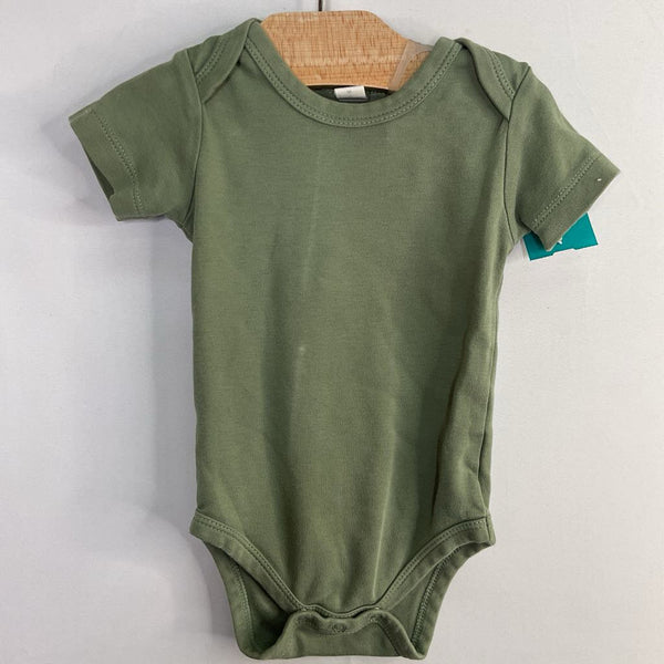 Size 6-12m: Colored Organics Green Long Sleeve Onesie REDUCED