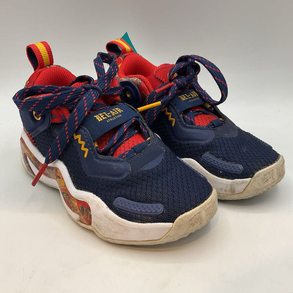 Size 10.5: Adidas Blue/Colorful Bel Air Lace-Up Sneakers