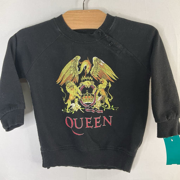 Size 18m: Queen Black Logo Sweatshirt