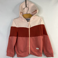 Size 4: 7 For All Mankind Tri-Tone Pink Zip Hoodie