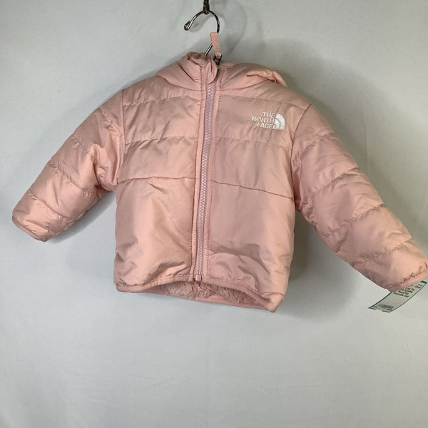 Size 0-3m: The North FacePink Fleece/Poly Reversible Coat