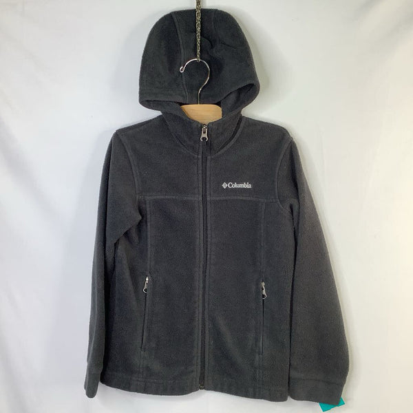 Size 6-7: Columbia Black Fleece Hooded Zip-Up Coat