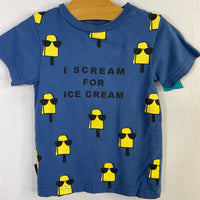Size 3: Dot Blue/Yellow Ice Cream T-Shirt