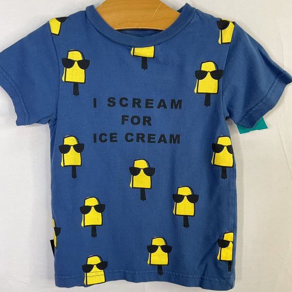 Size 3: Dot Blue/Yellow Ice Cream T-Shirt