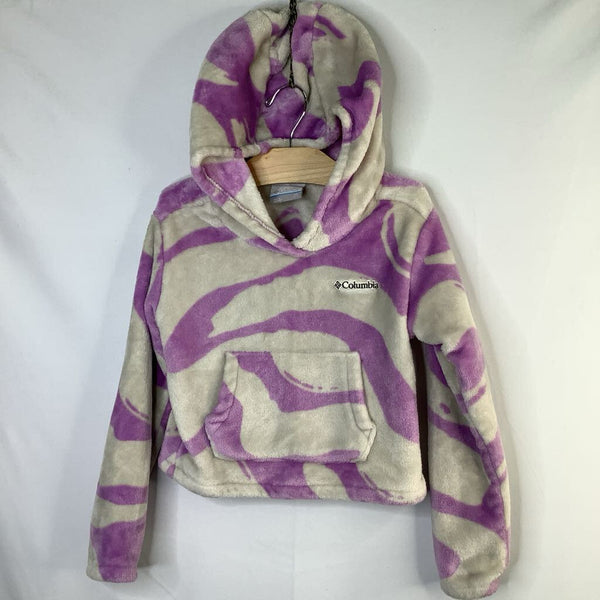 Size 6-7: Columbia Gray/Purple Fleece Pullover Hoodie