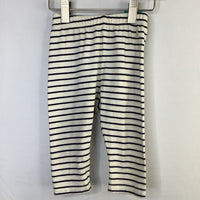 Size 6-12m: Gap White/Navy Striped Cozy Pants