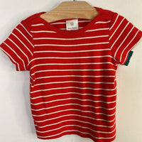 Size 12-18m (75): Hanna Andersson Red/White Striped T-Shirt