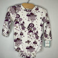 Size 18-24m: Kate Quinn White/Purple Floral Fairies Long Sleeve Onesie