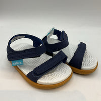 Size 4: Native Navy Velcro Strap Sandals