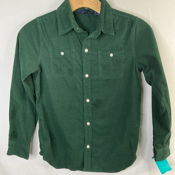 Size 8: Janie and Jack Green Corduroy Button-Up Shirt