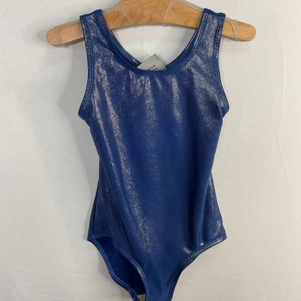 Size 6-7: Danskin Blue Shimmer Gymnastics Leotard