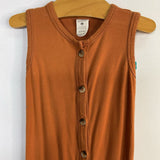 Size 6-12m: Kate Quinn Orange Bamboo Tank Romper